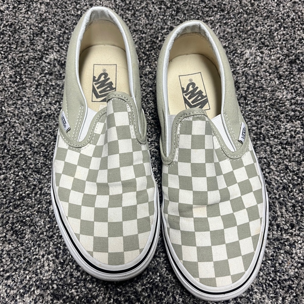 Vans Classic Cream Slip-On Shoes